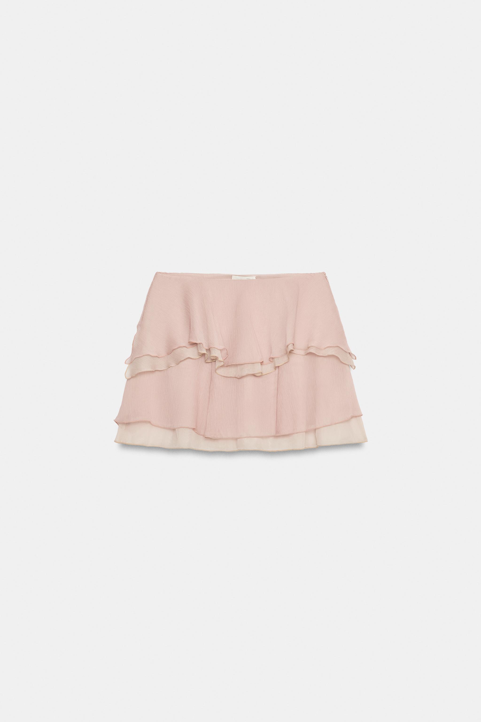 RUFFLED MINI SKIRT